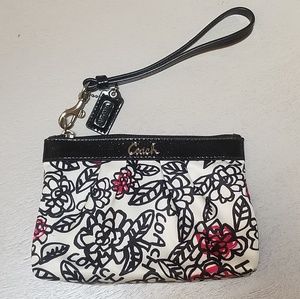 Coach Floral Wristlet